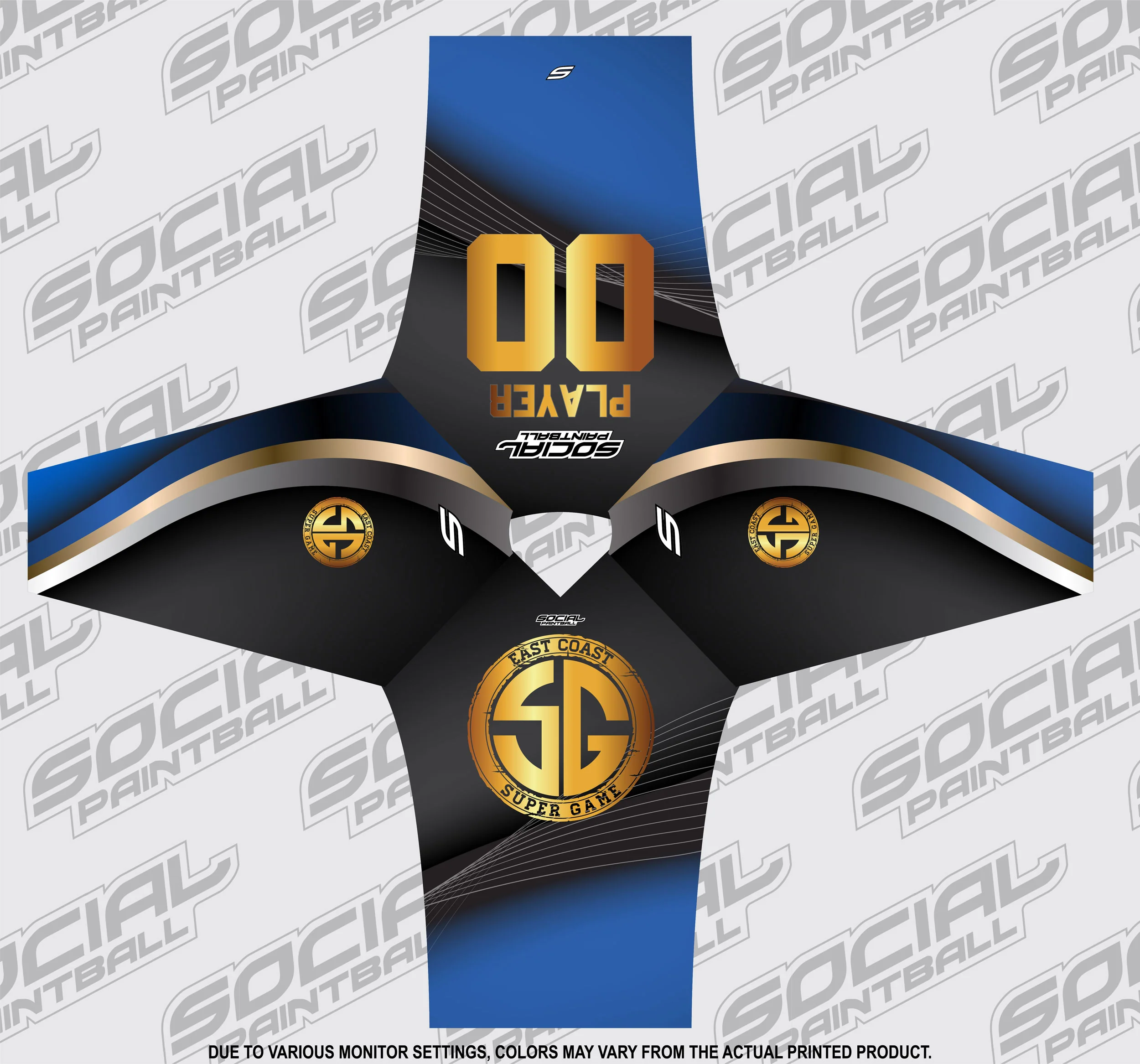 2018 East Coast Supergame Custom Event Smpl Jersey, Blue Team - Image 3