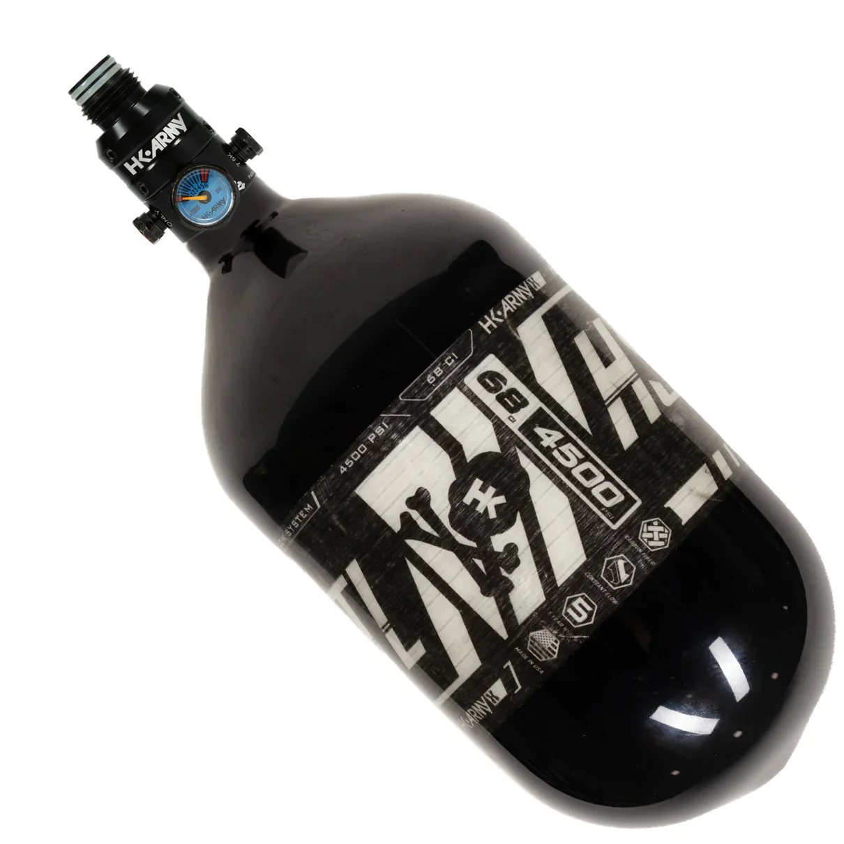 68ci / 4500Psi - HSTL - Carbon Fiber Tank - Pro V2 Reg - Black - Image 2