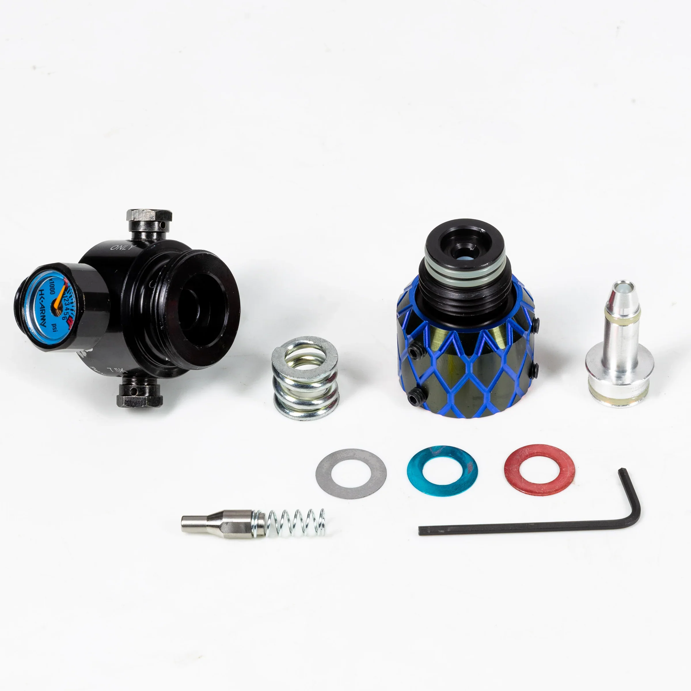 AEROLITE ELITE PRO REG - NEXUS - BLACK/BLUE | output pressure 450-650psi | HK Air Tank Regulator - Image 3
