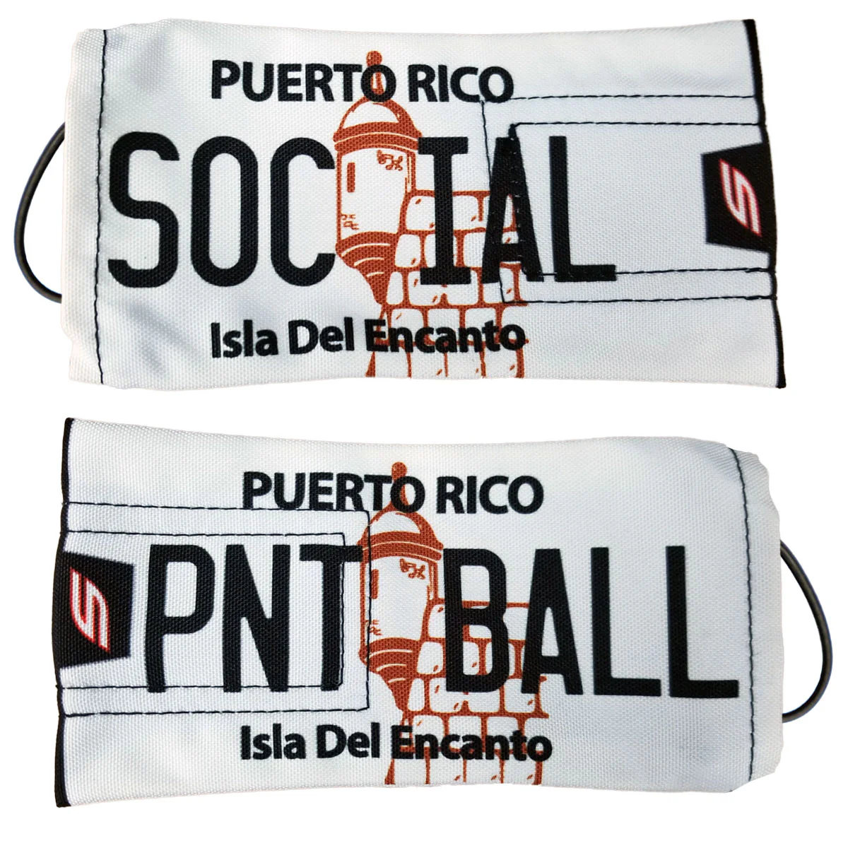 Barrel Cover, Puerto Rico Classic White License Plate