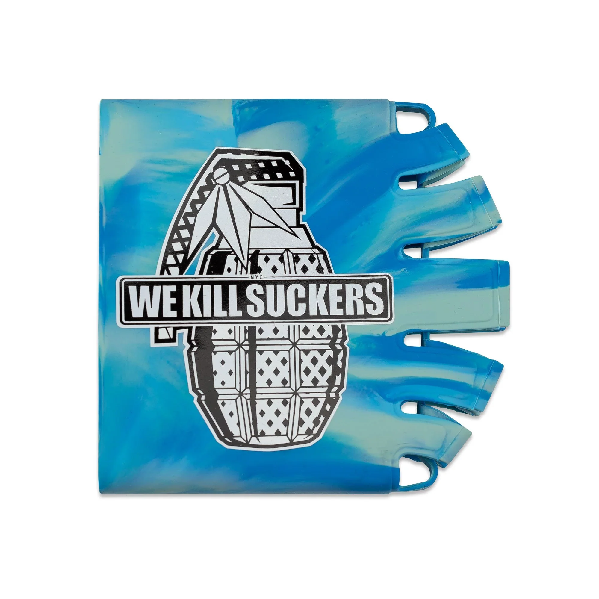 Bunkerkings - Knuckle Butt Paintball Air Tank Cover - WKS Grenade - Cyan - Image 4