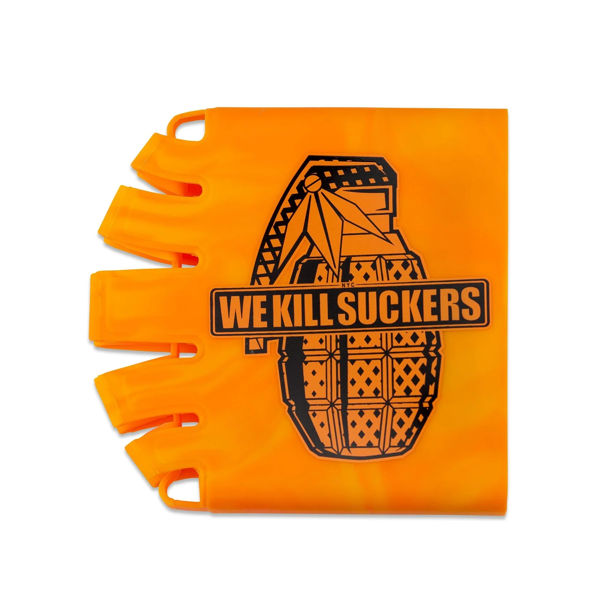 Bunkerkings - Knuckle Butt Paintball Air Tank Cover - WKS Grenade - Orange - Image 5