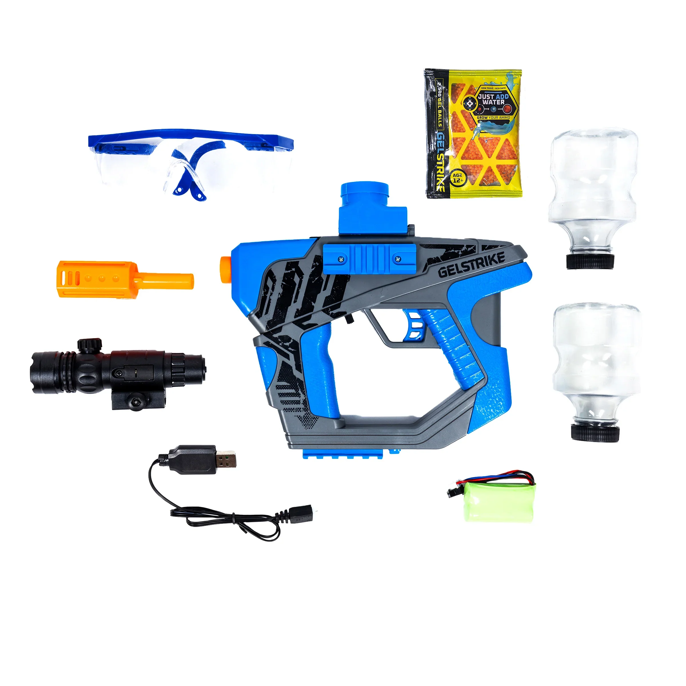 Gellyball kit with Laser | Delta Blaster | Gelstrike | Color: Menace Blue - Image 7