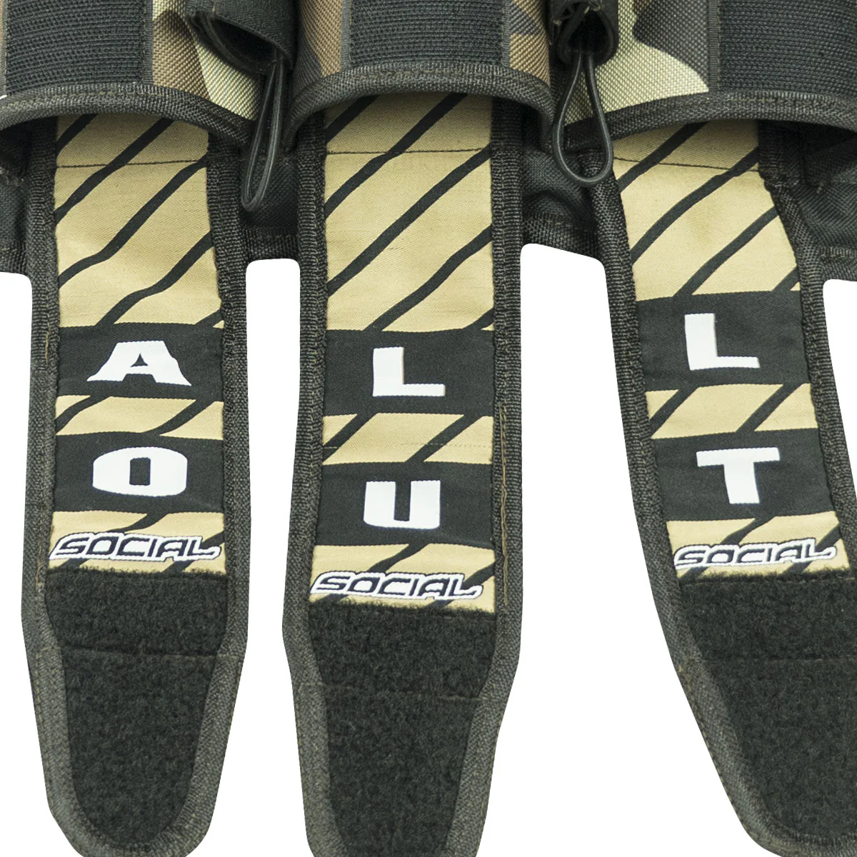 Grit Pod Pack Harness, 3+6 Woodland Camo | Social Paintball Harness - Image 3