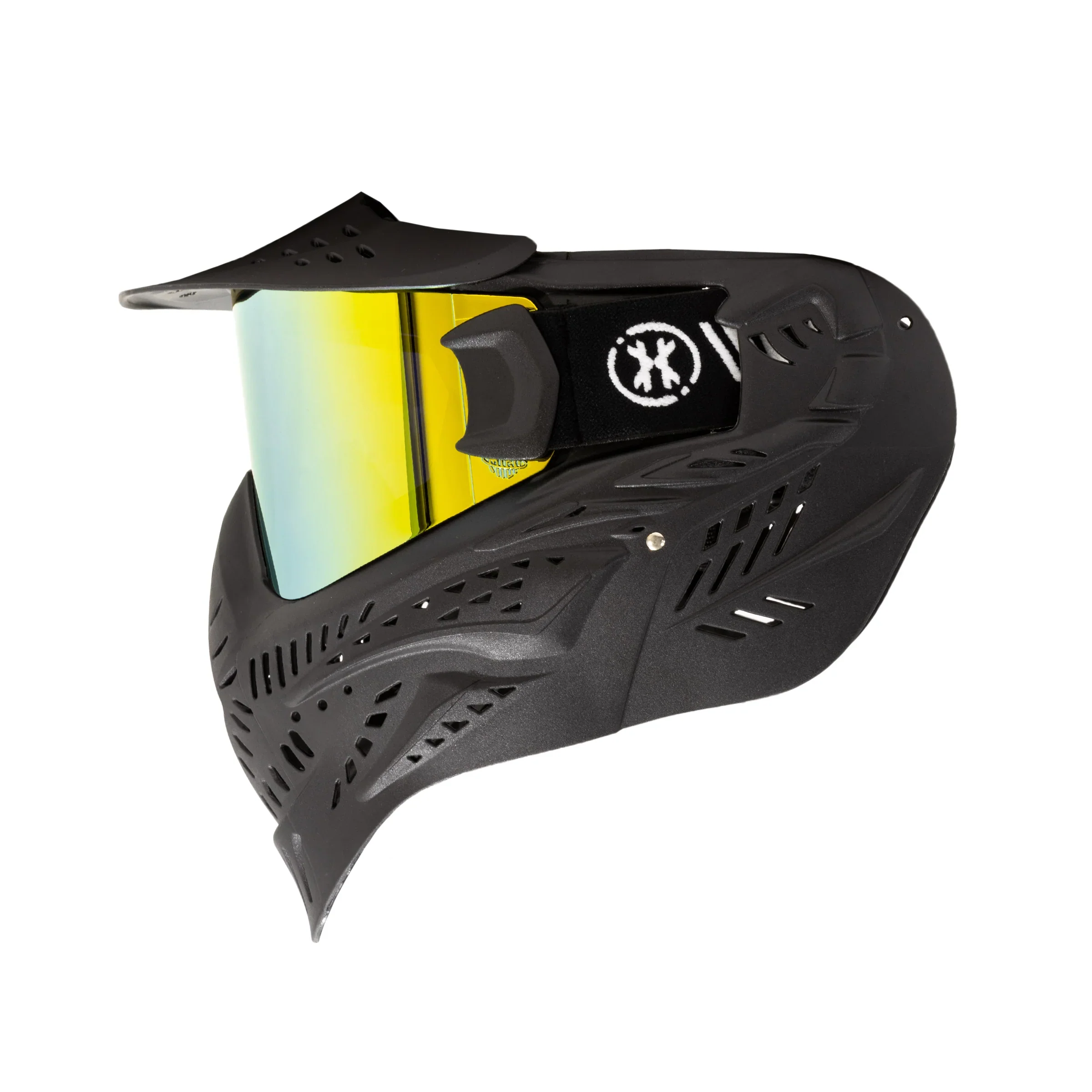 HSTL Goggle | Color: Black W/ Gold Thermal Lens | Paintball & Airsoft Goggle - Image 3
