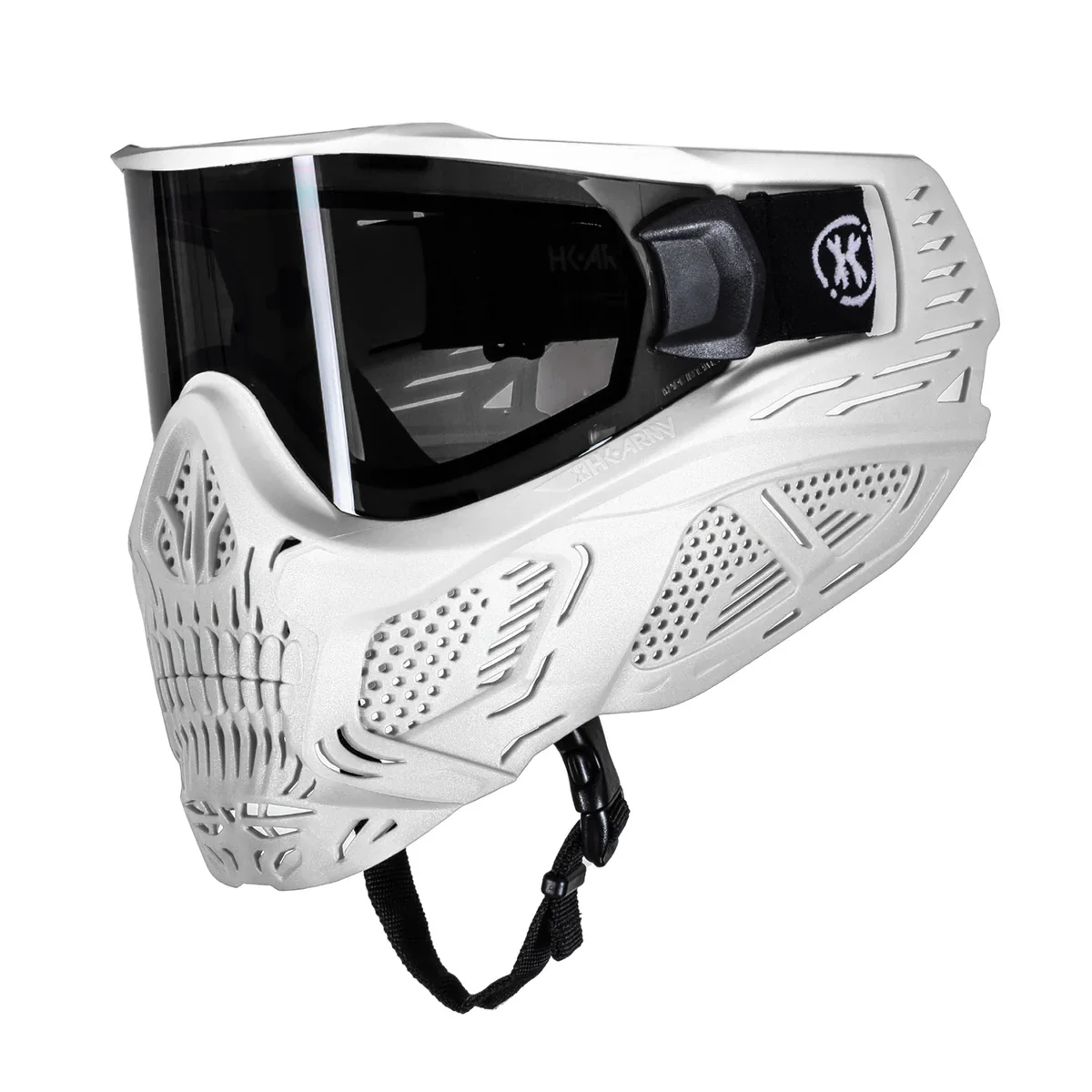 HSTL Skull Goggle "Ghost" - White w/ Smoke Lens - Image 4