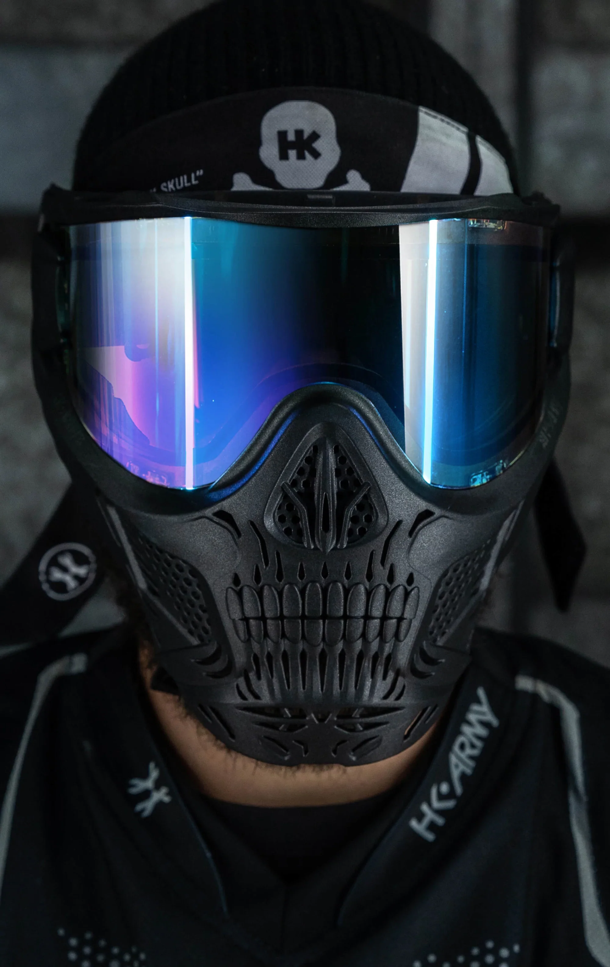 Hstl Skull Goggle "Reaper" - Black W/ Ice Lens | Paintball Goggle | Mask | Hk Army - Image 5