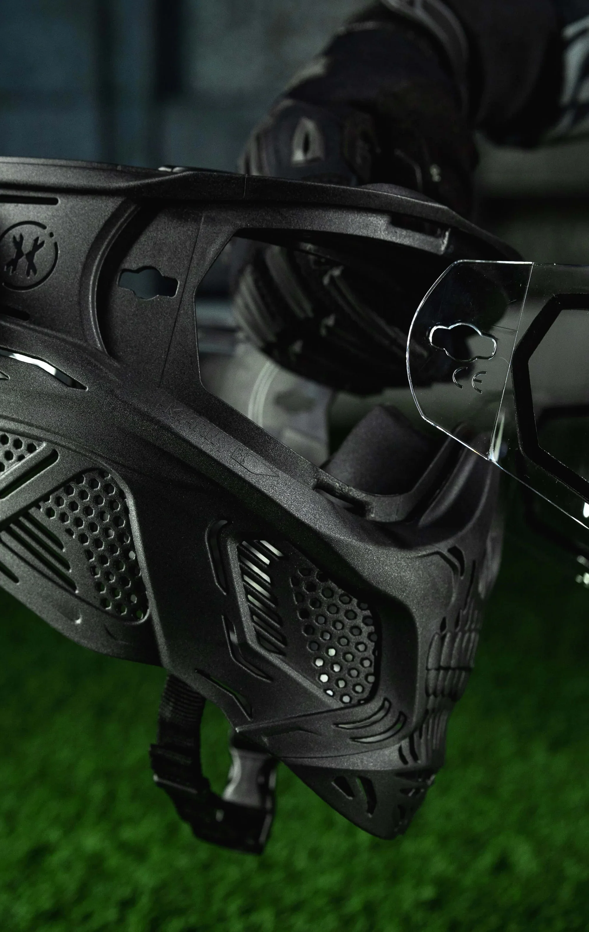 Hstl Skull Goggle "Reaper" - Black W/ Ice Lens | Paintball Goggle | Mask | Hk Army - Image 9