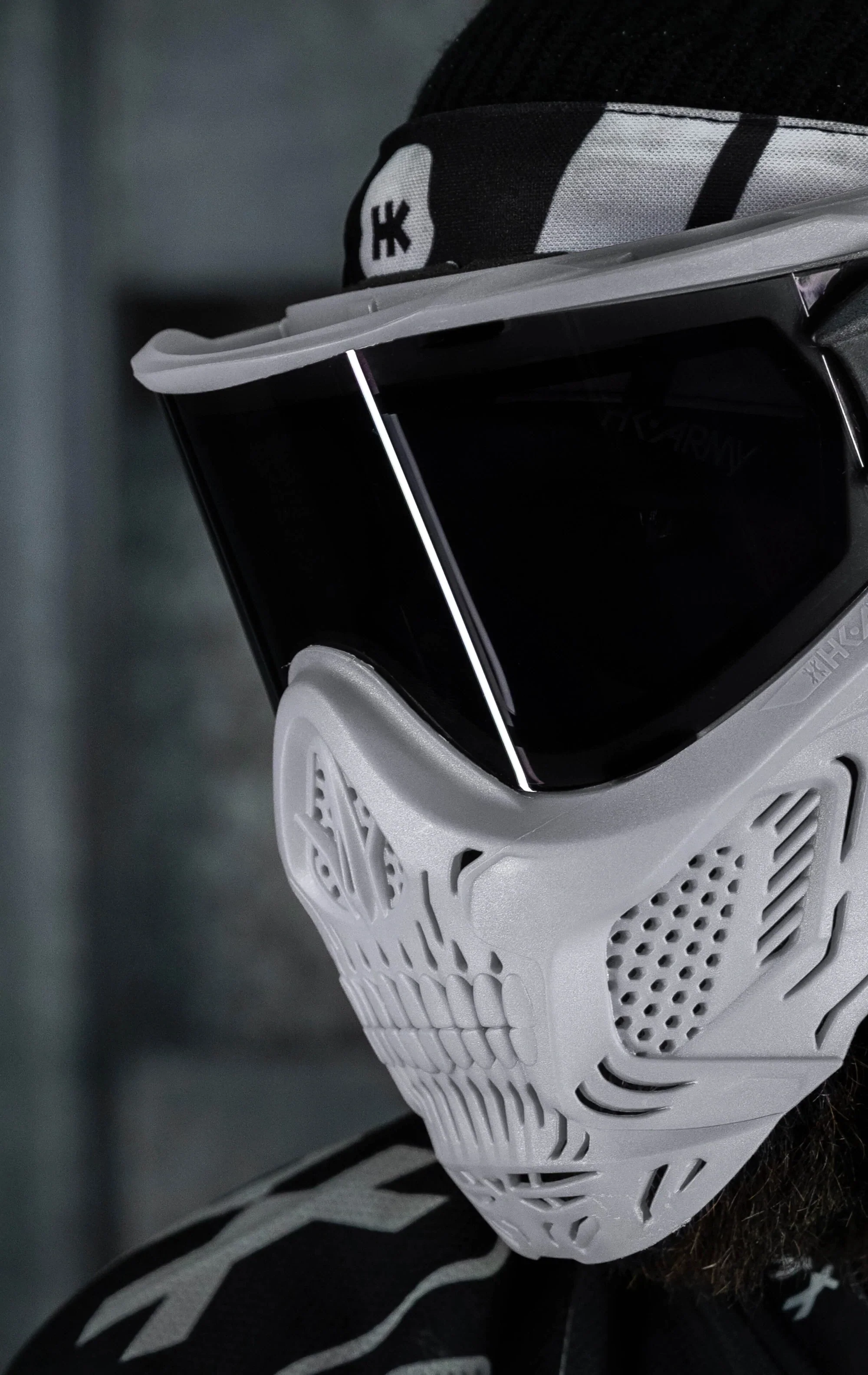 Hstl Skull Goggle "Tombstone" - Grey W/ Smoke Lens | Paintball Goggle | Mask | Hk Army - Image 6
