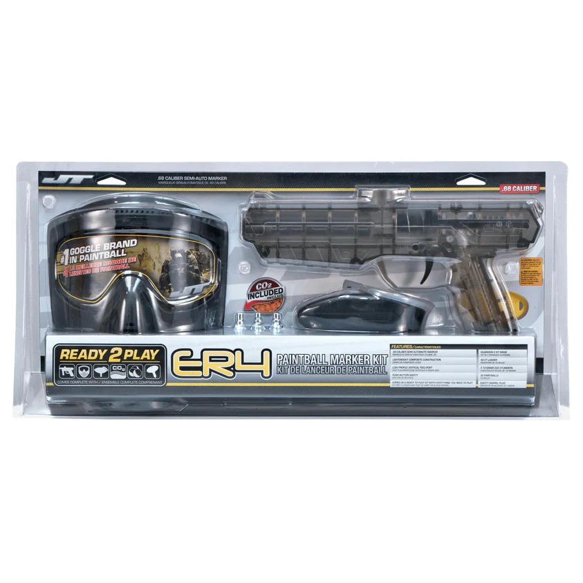 Jt Paintball Er4 Ready 2 Play Kit - Guardian Mask/ 12G Co2/ 30Pb'S/ Loader | Paintball Marker Kit