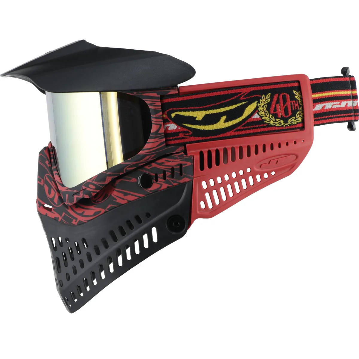 JT Proflex 40th Anniversary Goggle w Clear and Gold Lens | Paintball Mask - Goggle - Image 6