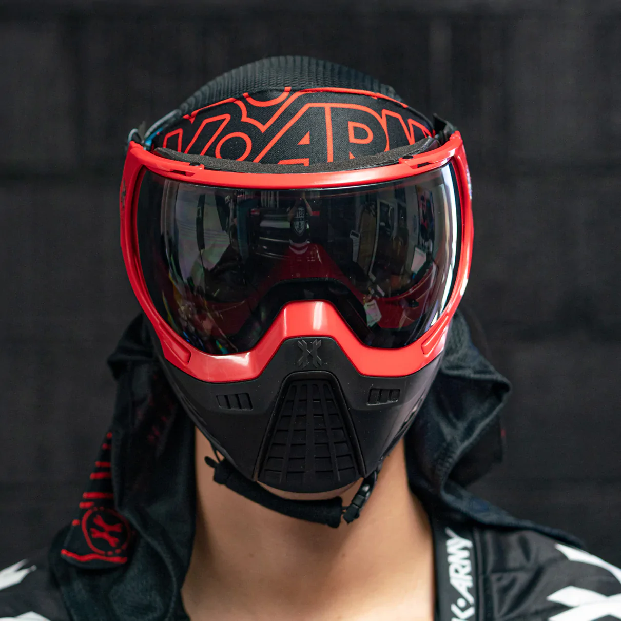 KLR Goggle Blackout Red (Red/Black) | Paintball Goggle | Mask | Hk Army - Image 7