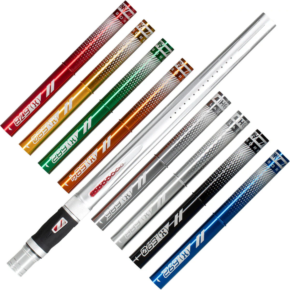 Lazr Barrel Kit - Dust Silver - Colored Inserts - Cocker Threads