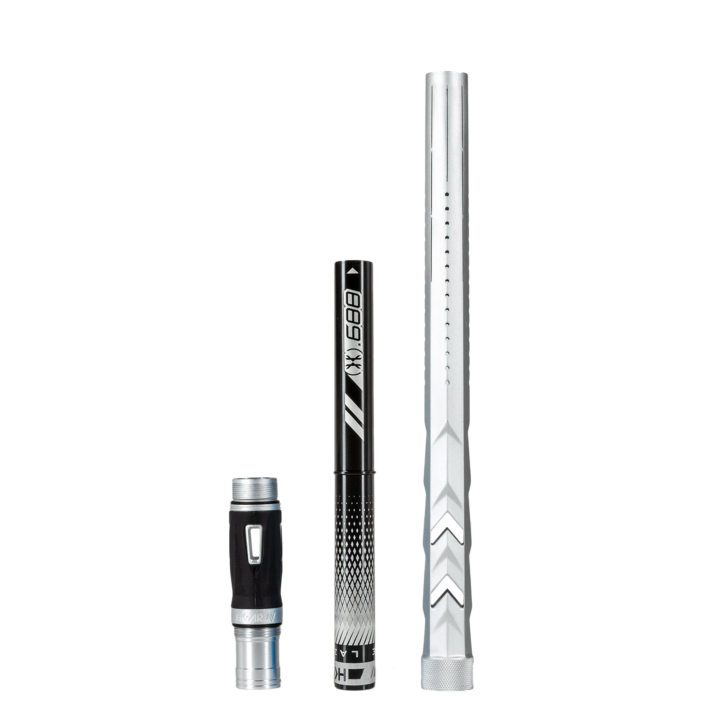 LAZR Elite Fossil Barrel Kit - 15' Dust Silver - Black Inserts - Cocker Threads - Image 6