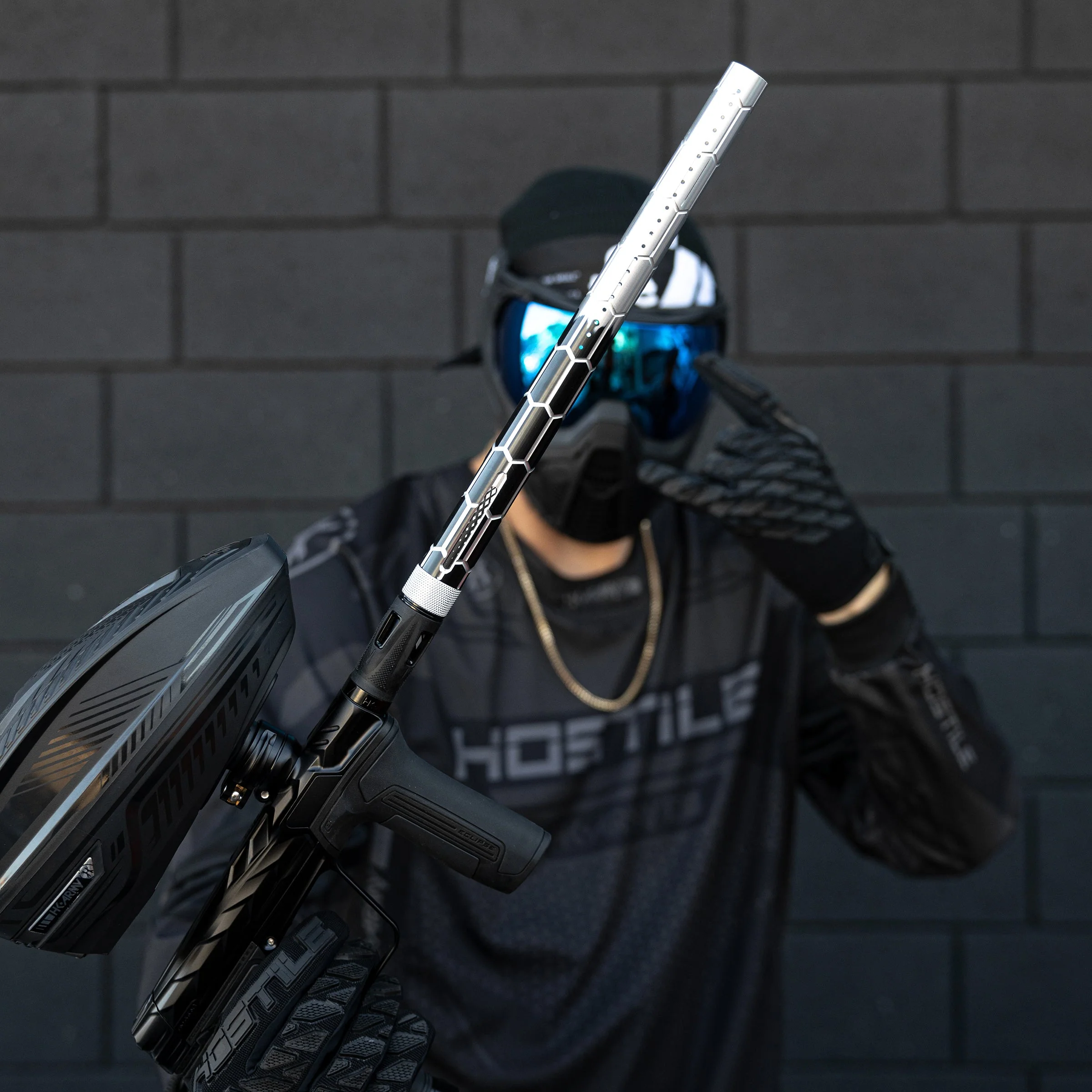 LAZR Elite Nexus Barrel Kit - 15' Black/Silver Fade - Black Inserts - Cocker Threads - Image 2