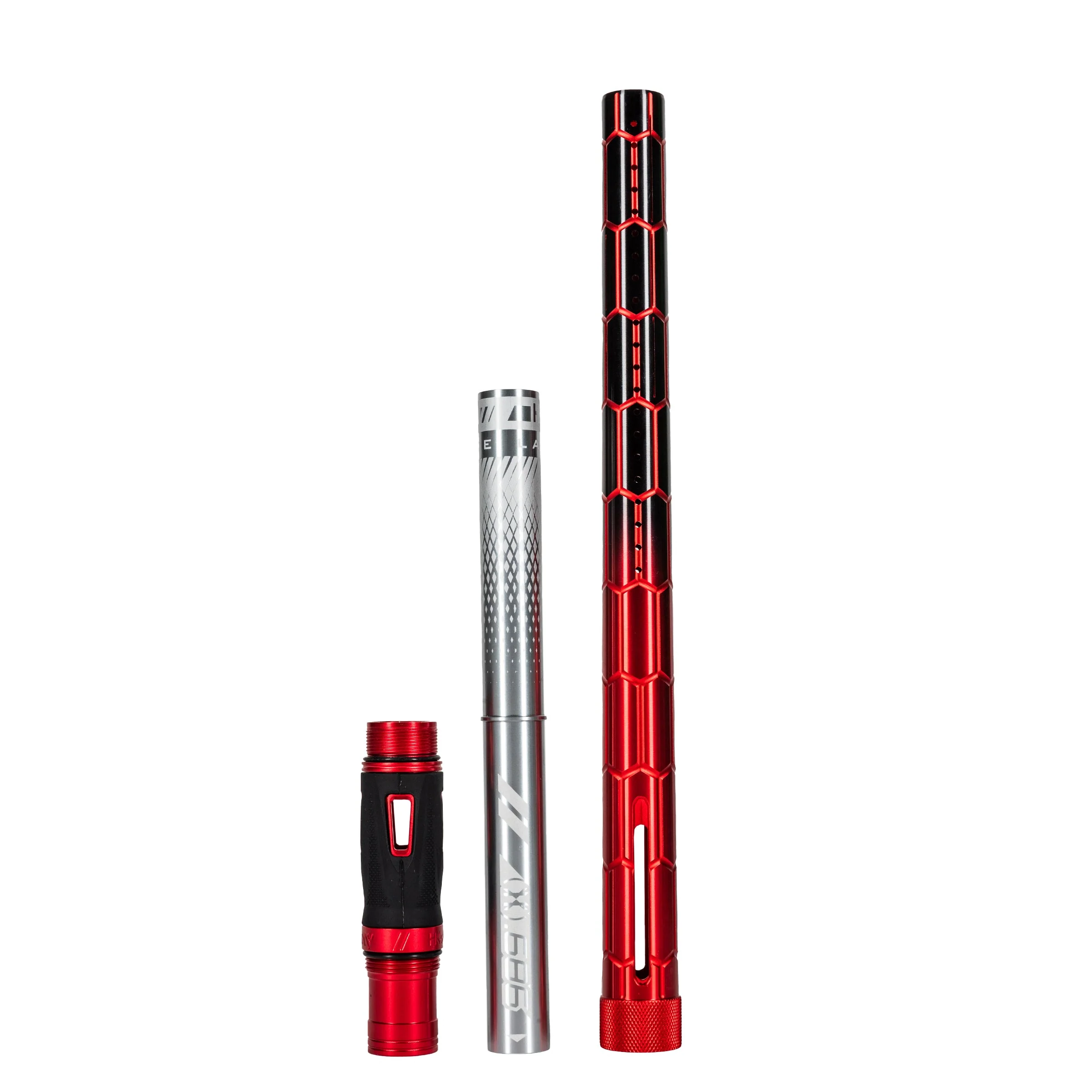 LAZR Elite Nexus Barrel Kit - 15' Red/Black Colored Inserts - Cocker Threads - Image 4