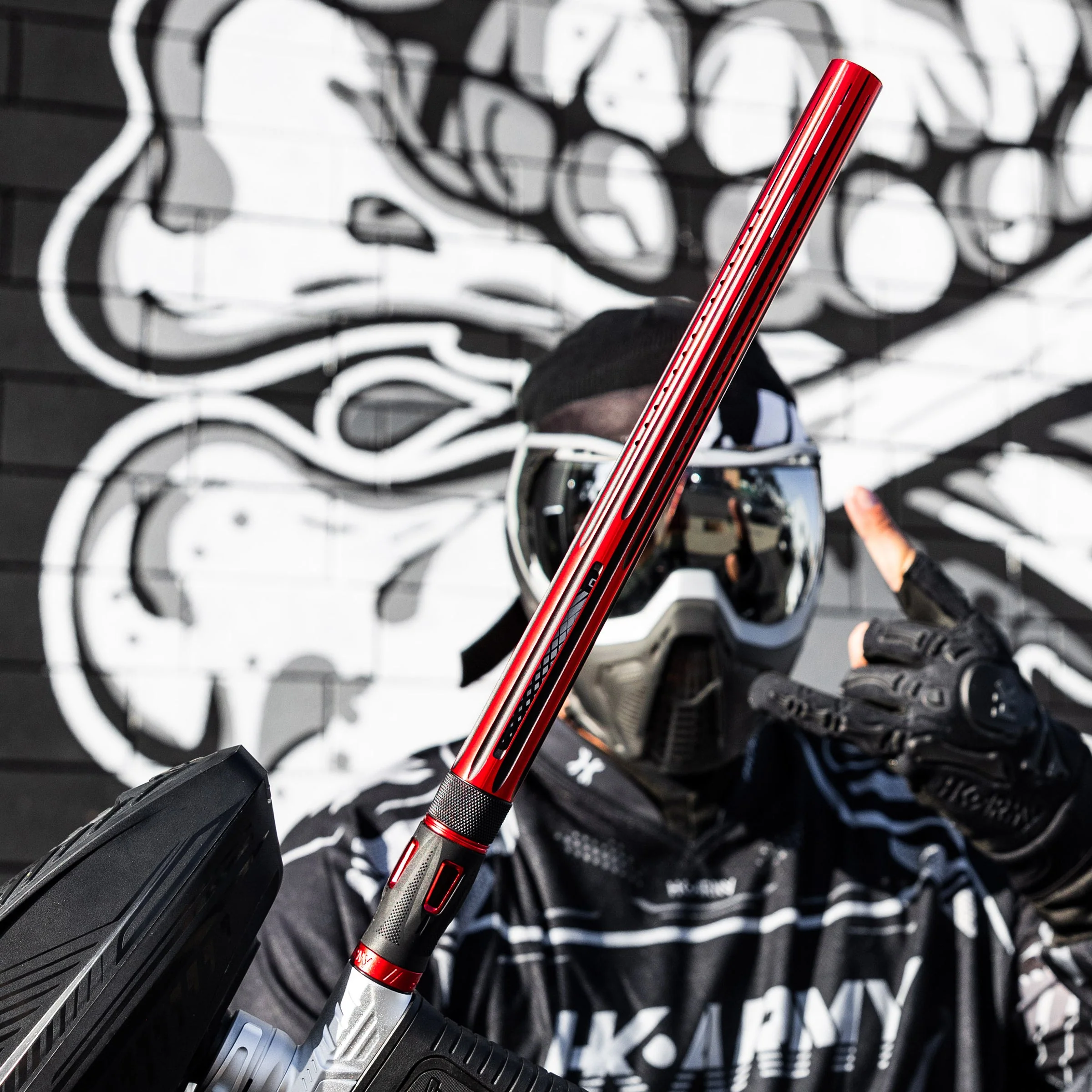 LAZR Elite Nova Barrel Kit - 15' Red/Black - Colored Inserts - Cocker Threads - Image 2