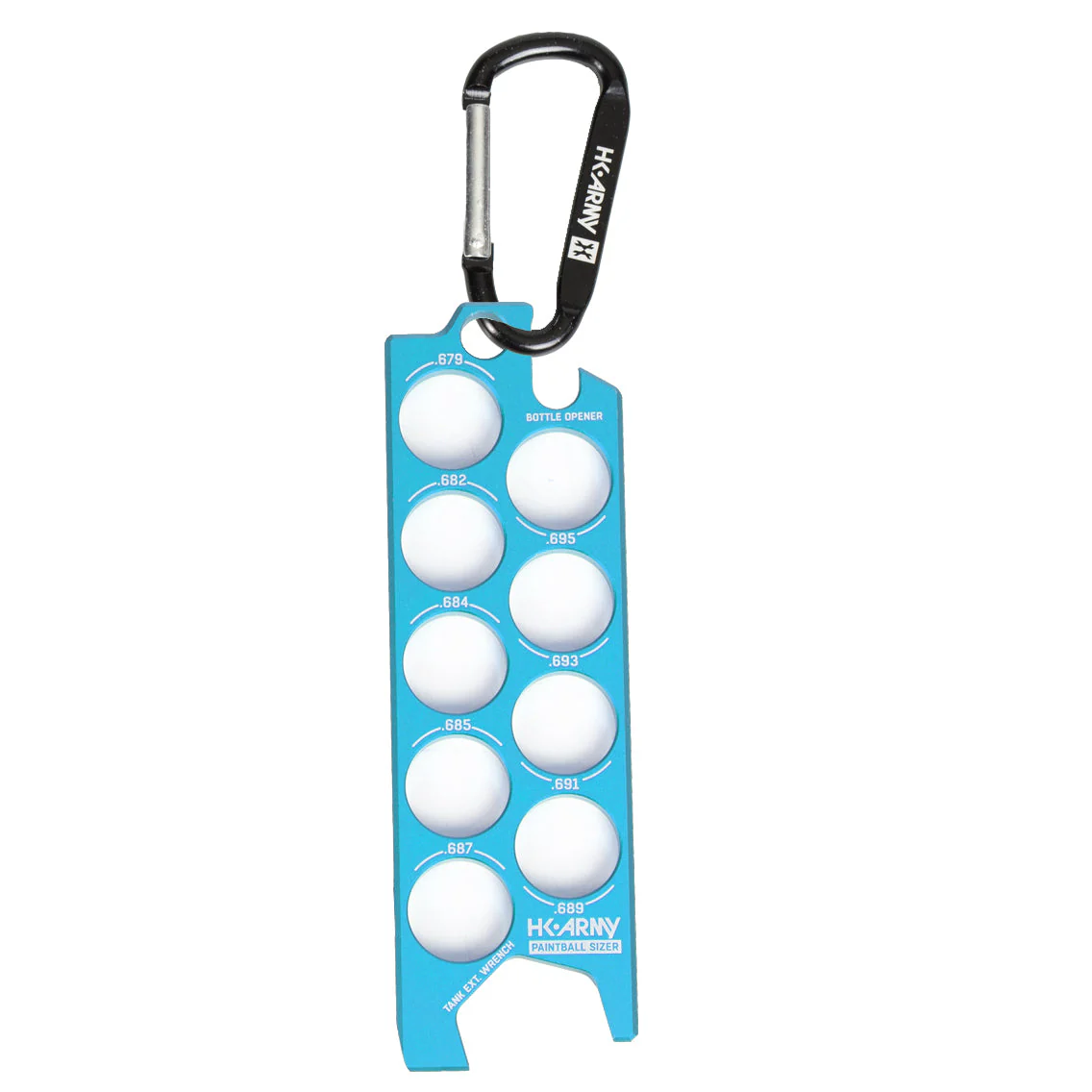Paintball Sizer Guide - Blue
