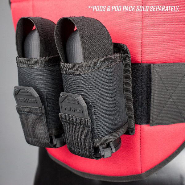Reversible Blue/Red Valken Gotcha Paintball Chest Protector - Image 7