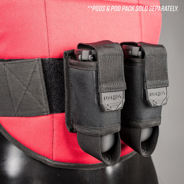 Reversible Blue/Red Valken Gotcha Paintball Chest Protector - Image 8