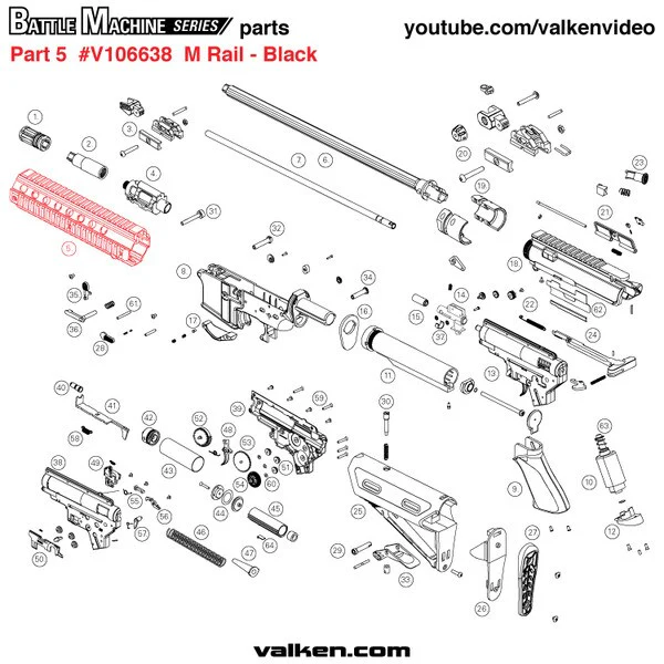 Rifle Parts - Battle Machine MOD C/S HANDGUARD - Image 2