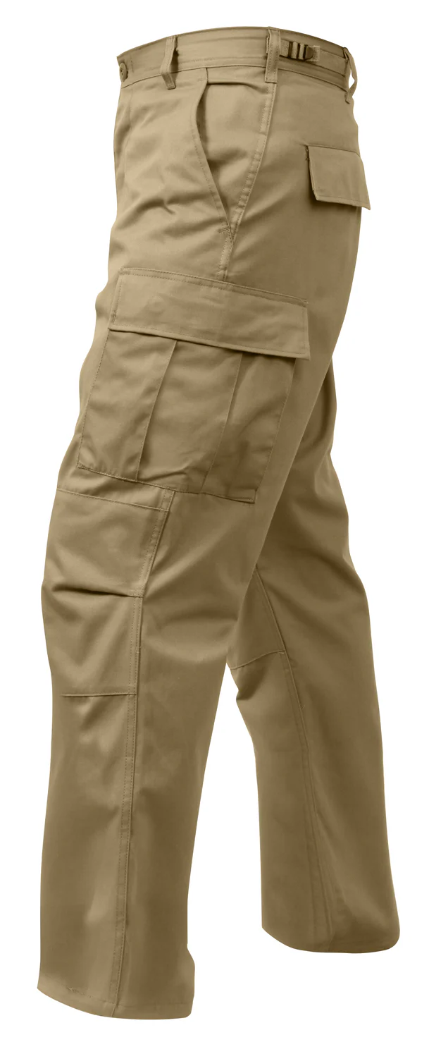 Rothco Relaxed Fit Zipper Fly Bdu Pants - Khaki
