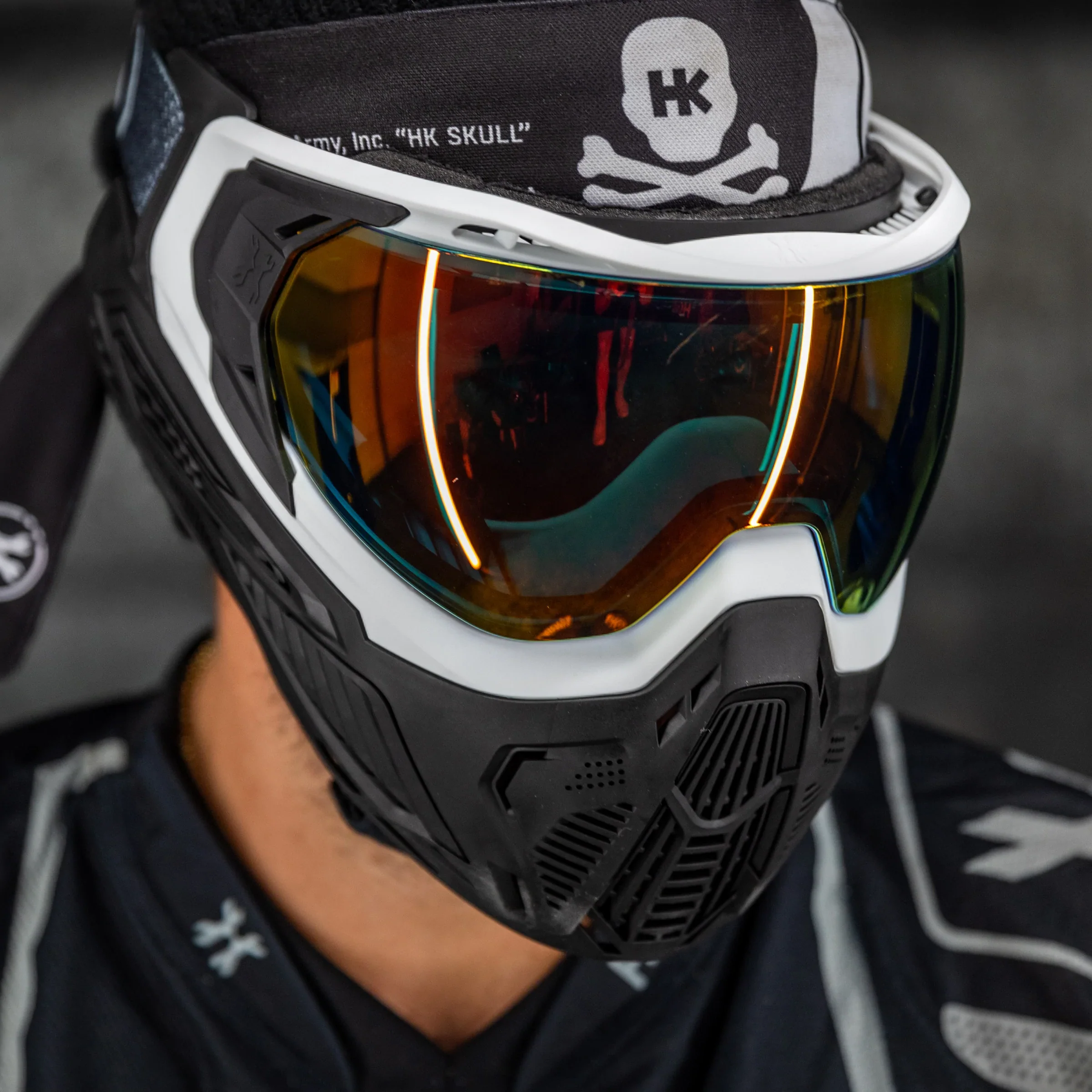 Slr Goggle - Trooper (White/Black/Black) Scorch Lens | Paintball Goggle | Mask | Hk Army - Image 2