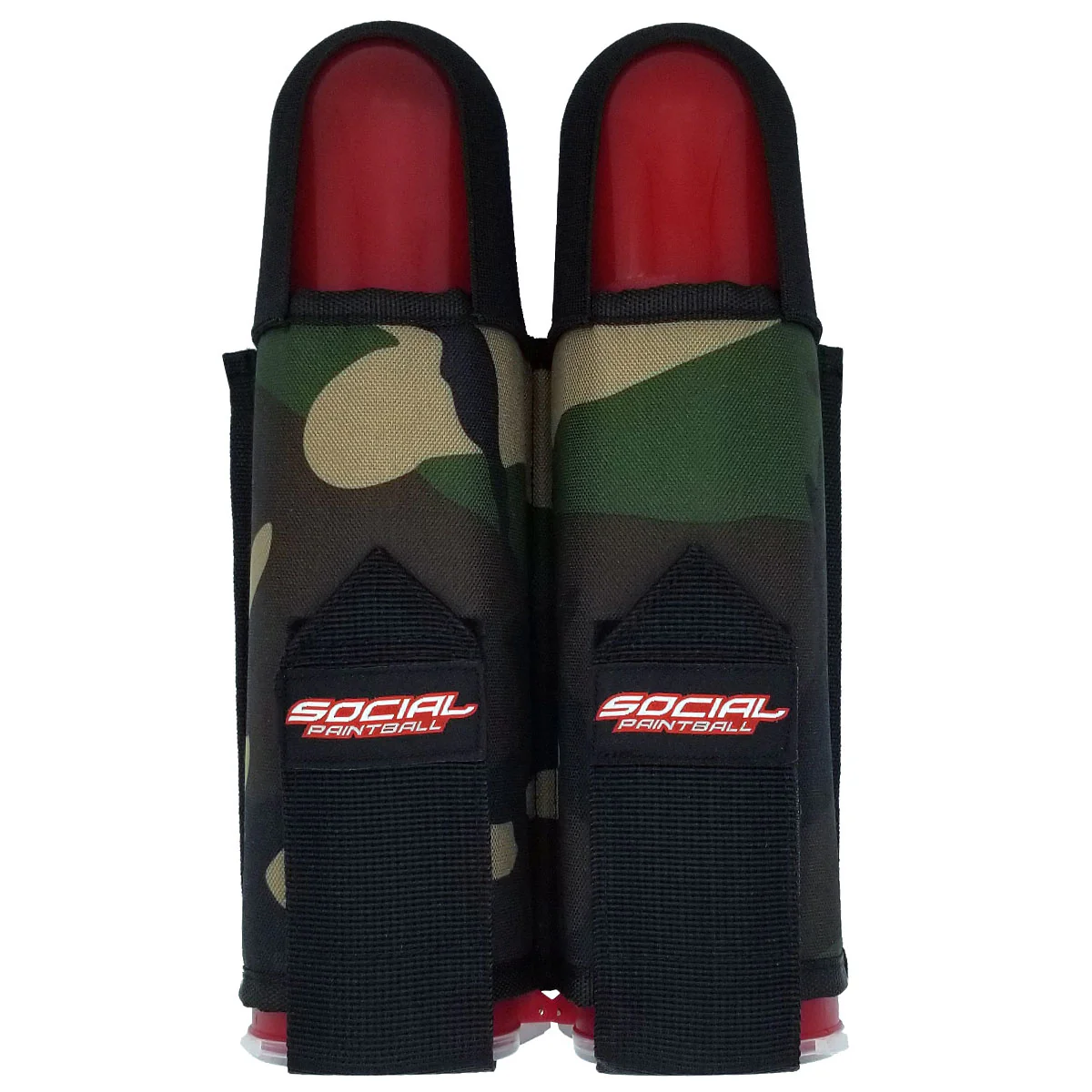 Smpl 2 Pod Pack Harness With Belt, Woodland Camo | Social Paintball