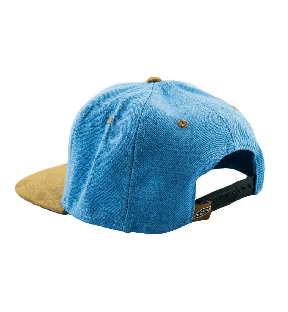 Snapback Hat, Baby Blue, Tobacco Suede Bill | Social Paintball | Headwear Hats - Image 2