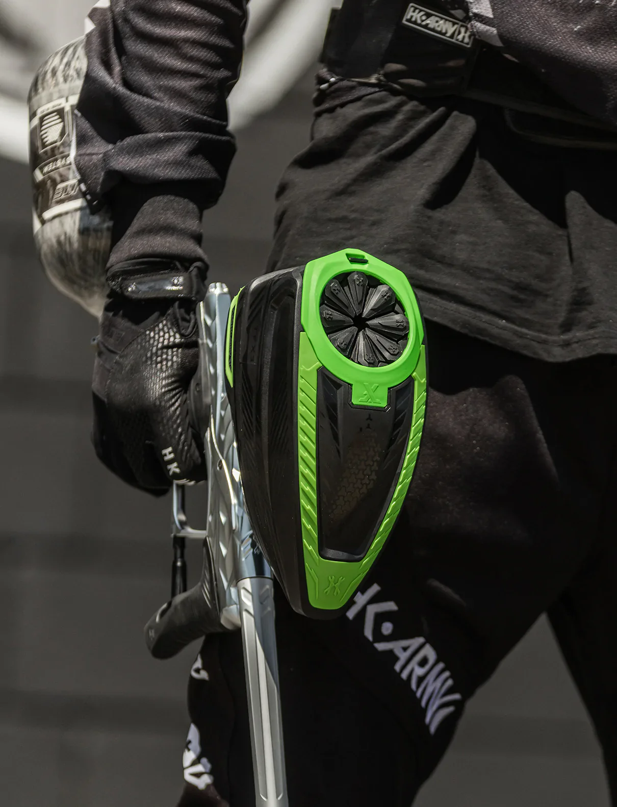 Tfx 3 Loader - Black/Neon Green | Paintball Loader Or Hopper | Hk Army - Image 8