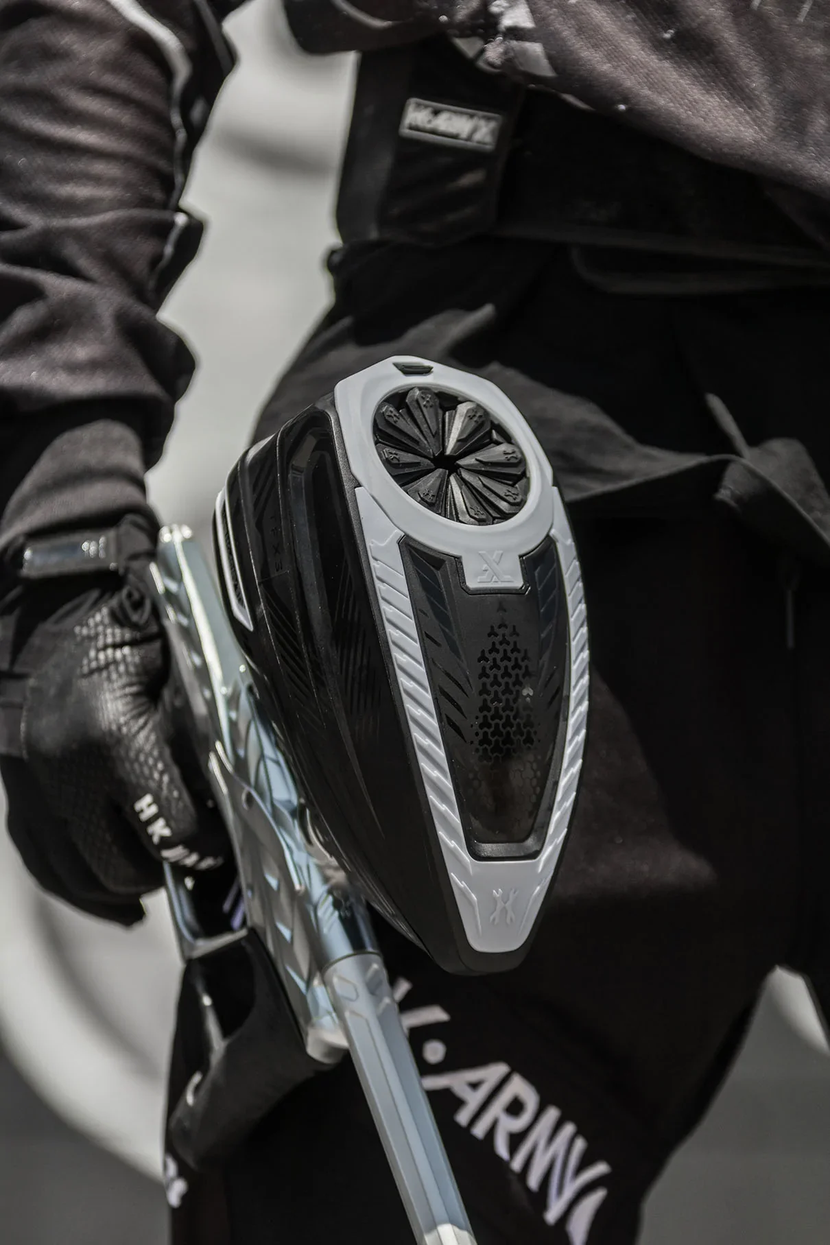 Tfx 3 Loader - Black/White | Paintball Loader Or Hopper | Hk Army - Image 8