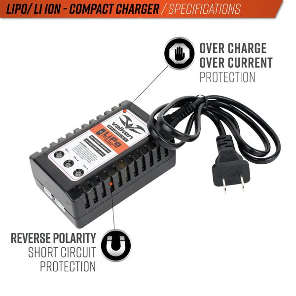 Valken 2-3 Cell Lipo Compact Balancing Smart Charger (Usa) - Image 4