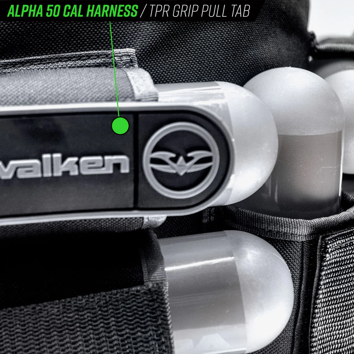 Valken Alpha 5-Pod 50 Caliber Paintball Harness | Paintball Pod Harness | Valken | Black/Grey - Image 4