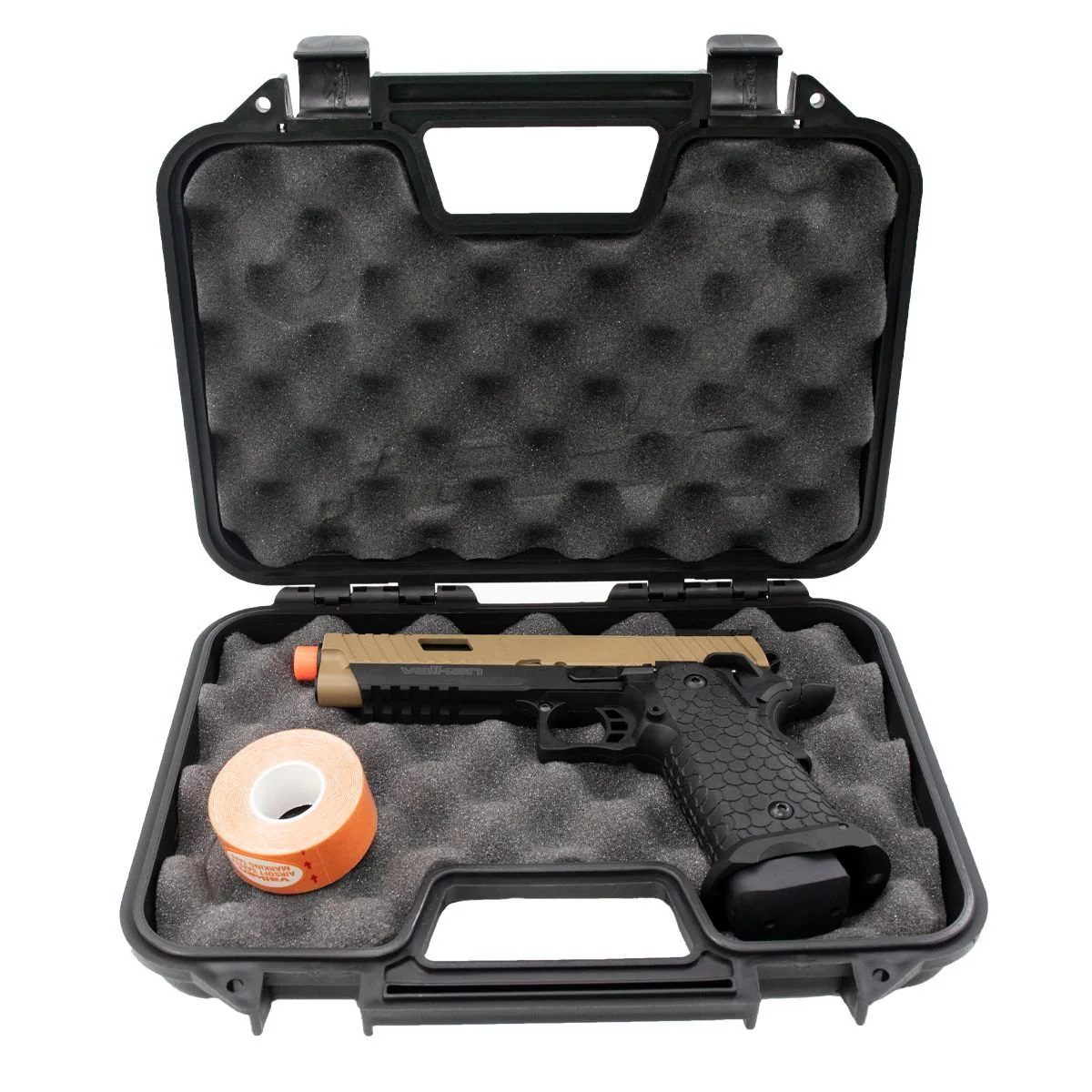Valken By Hicapa Co2 Blowback Airsoft Pistol - Tan/Black - Image 3