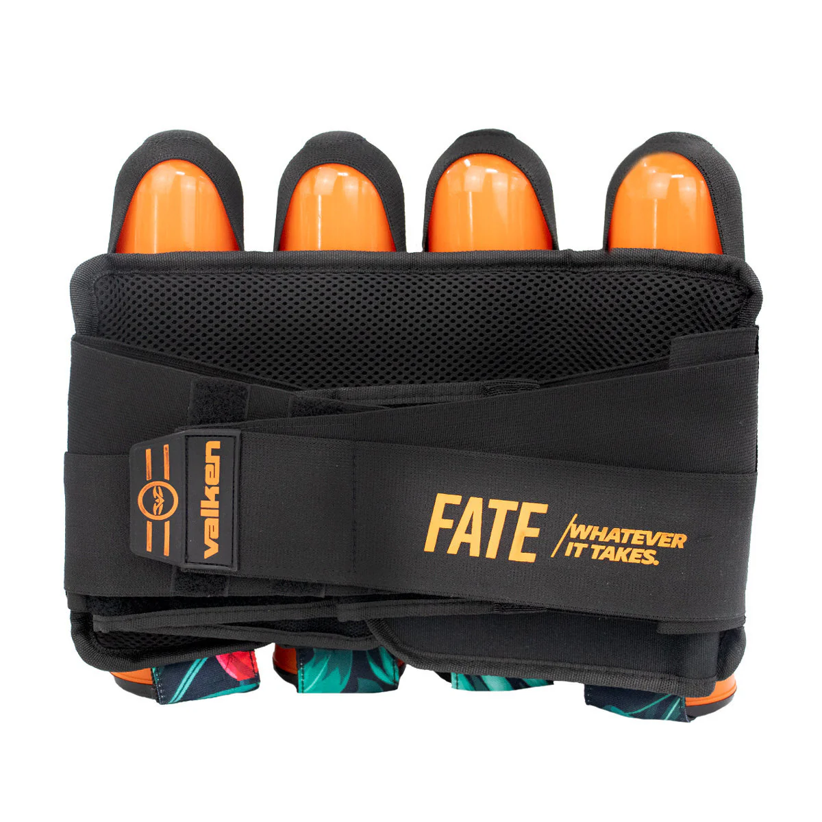 Valken Fate Gfx 4+3 Paintball Harness - Hawaiian Orange - Image 2