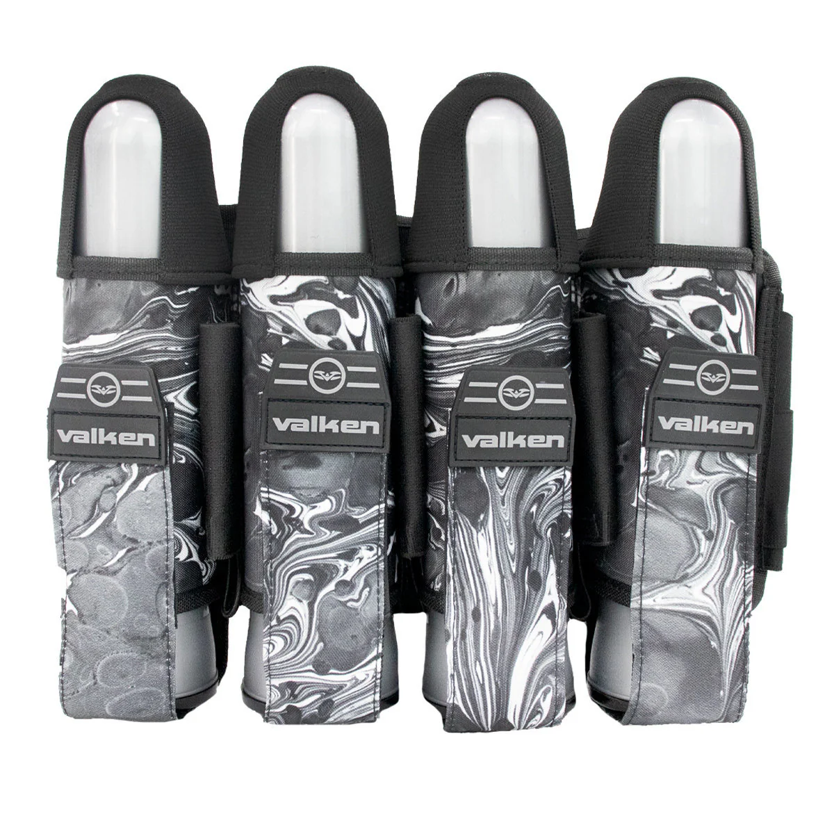 Valken Fate Gfx 4+3 Paintball Harness - Liquid Silver