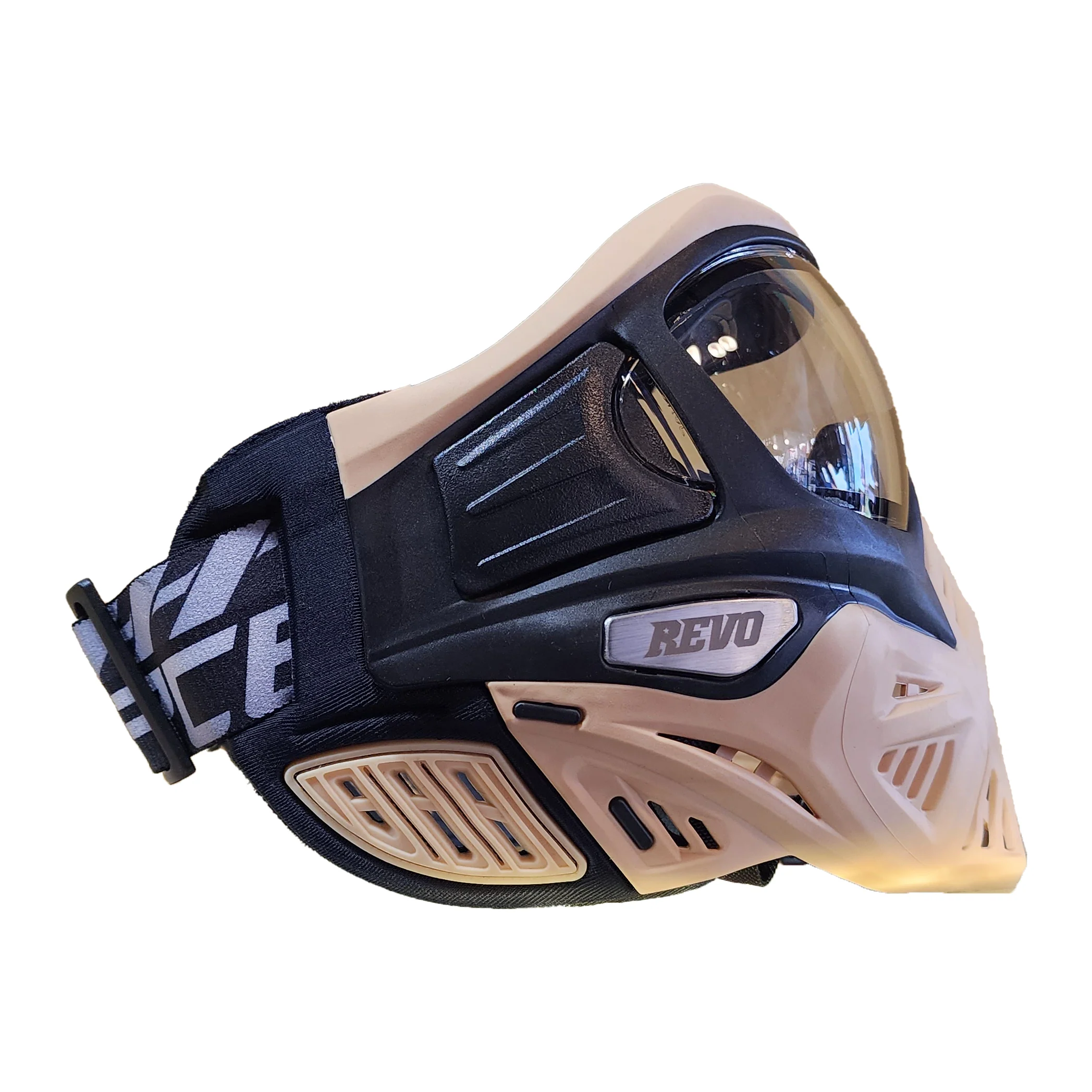Vforce Grill 2.0 Limited Edition Tan/Black Revo Paintball Mask - Image 4